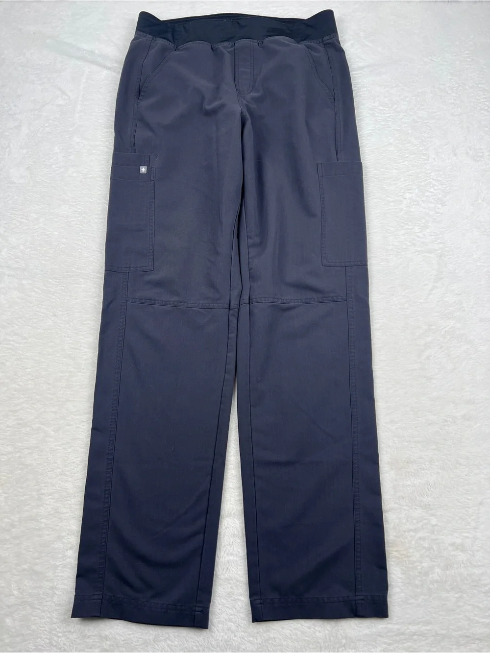 FIGS Charcoal Scrub Set Chisec Top Axim Cargo Pants L/M PO1474